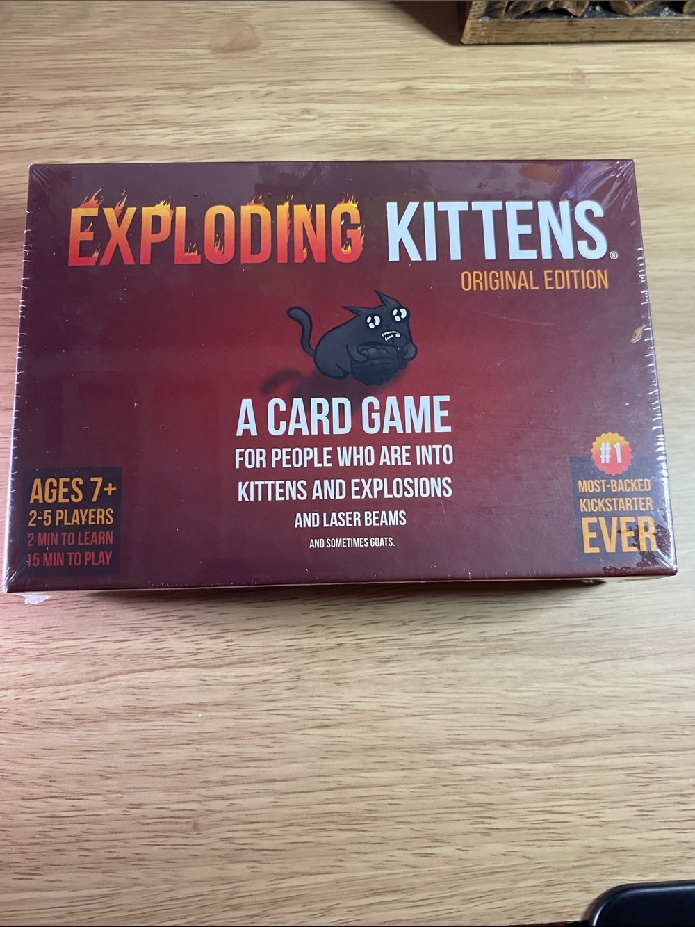 Brand New Exploding Kittens Original Edition Card Game - Red
